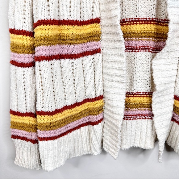 Madewell Striped Diaz Open Cardigan Sweater XS Cream - Picture 8 of 13